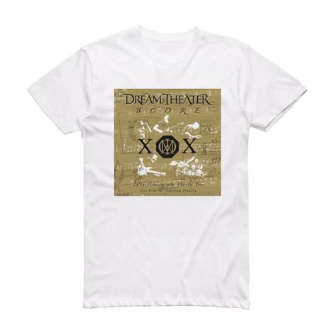 Dream Theater Score 20Th Anniversary World Tour Album Cover T Shirt