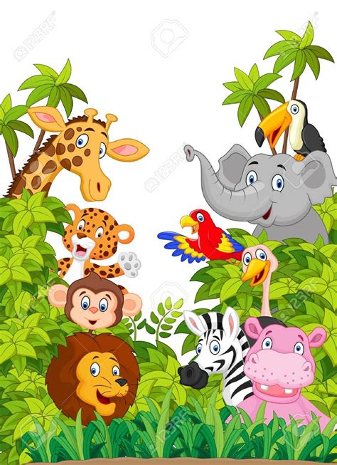 Cartoon Zoo Animals Jungle Animals Jungle Safari Wild Animals