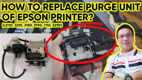 Paano Magpalit Ng Purge Unit Ng Epson Purge Unit Youtube