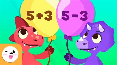 Sumas y restas con dinosaurios Matemáticas para niños Operaciones