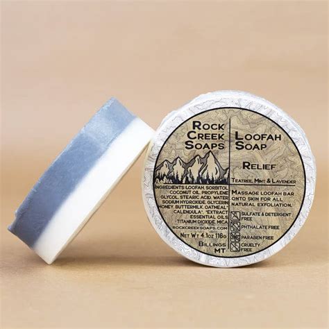 Wholesale Relief Loofah Soap Peppermint Lavender And Tea Tree Essential Oil For Your Store Faire