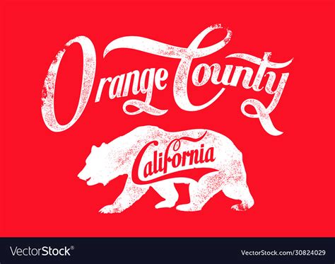 Orange county Royalty Free Vector Image - VectorStock