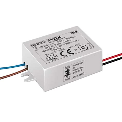 LED DRIVER CC AC DC 3 12V 350MA RACD04 350 Recom Power製電子部品半導体通販のマルツ