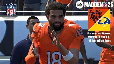 Madden NFL 25 Chicago Bears Vs Los Angeles Rams Week 4 Sim 2024 Full 15