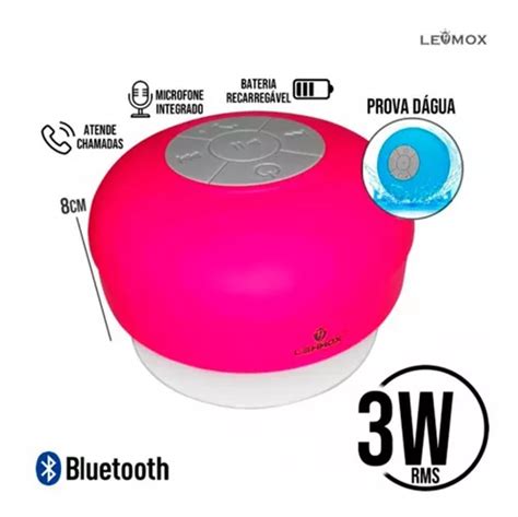 Caixa Som Bluetooth Mini Resistente Agua Banho Les X Lehmox Mercadolivre