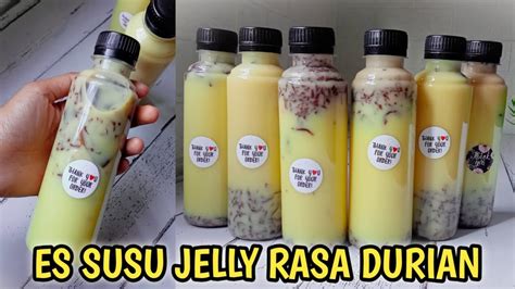 Ide Jualan Bulan Puasa Es Susu Jelly Rasa Durian Minuman