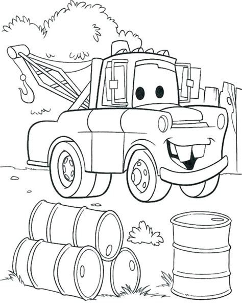 Tow Mater Coloring Page at GetColorings.com | Free printable colorings ...