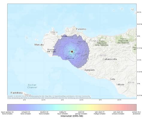 Erdbeben M4 2 Sizilien
