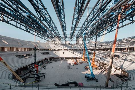 El Roig Arena De Valencia Da Un Paso Importante En Su Construcci N Con