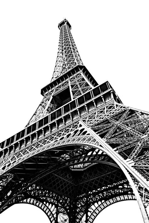 Torre Eiffel Aislada En Blanco Imagenes De Archivo Imagen