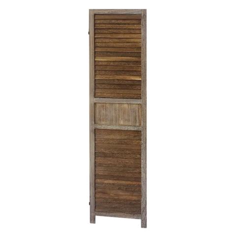 Dropship 67 Inch Paulownia Wood Panel Divider Screen Shutter Design 3