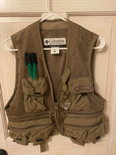 Columbia Fly Fishing Vest Mens Small Multi Pocket Ebay