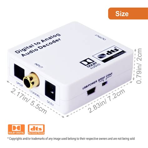 J Tech Digital Optical SPDIF Toslink Coaxial Digital To Analog Audio