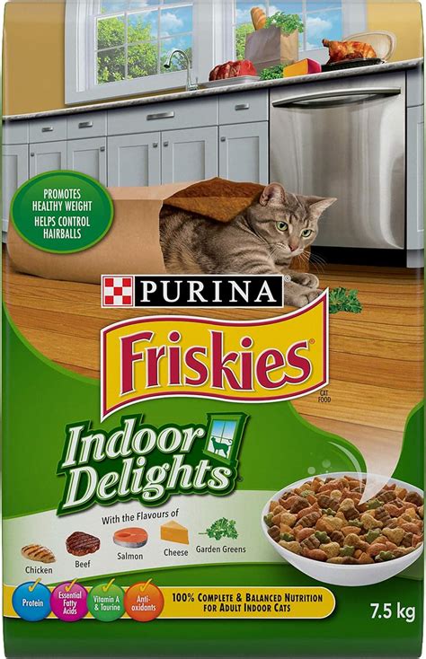 Friskies Indoor Delights Dry Cat Food 75 Kg Bag Amazonca Pet