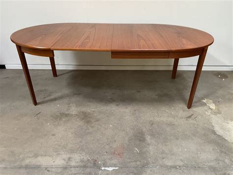 Langer Ausziehbarer D Nischer Mid Century Teak Esstisch Er Bei