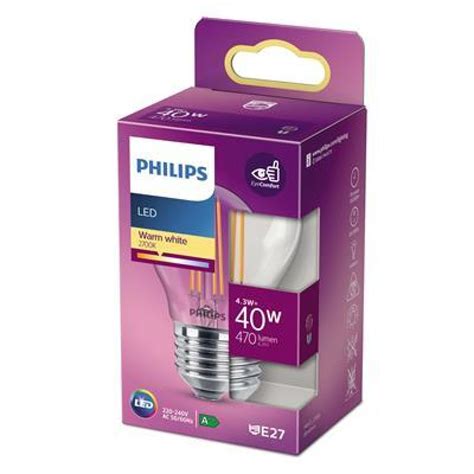 Philips Led Classic 40w E27 Ww P45 Cl Nd Uk