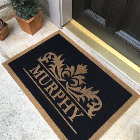 Infinity Custom Mats™ All-Weather Personalized Door Mat - STYLE: MURPH – rugsthatfit.com