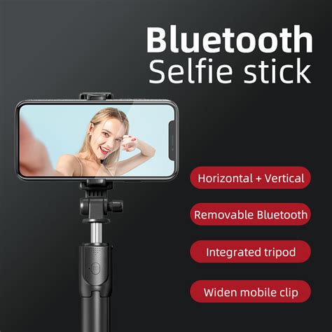 Bluetooth Selfie Stick R1 67cm With Remote 3 In 1 Multifunctional