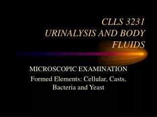 Ppt Urinalysis And Body Fluids Crg Powerpoint Presentation Free