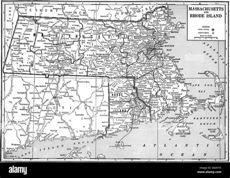 Map of massachusetts hi-res stock photography and images - Alamy