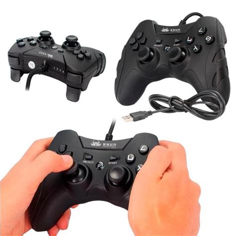 Controle Original Ps Joystick Fio Usb Manete Dualshock Para Pc E