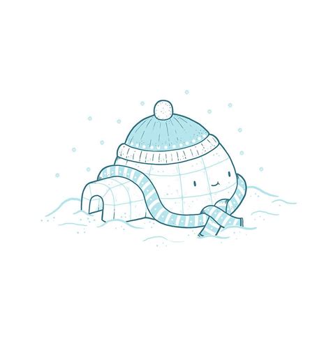 Igloo by Randyotter | Illustration, Whimsical illustration, Cute illustration