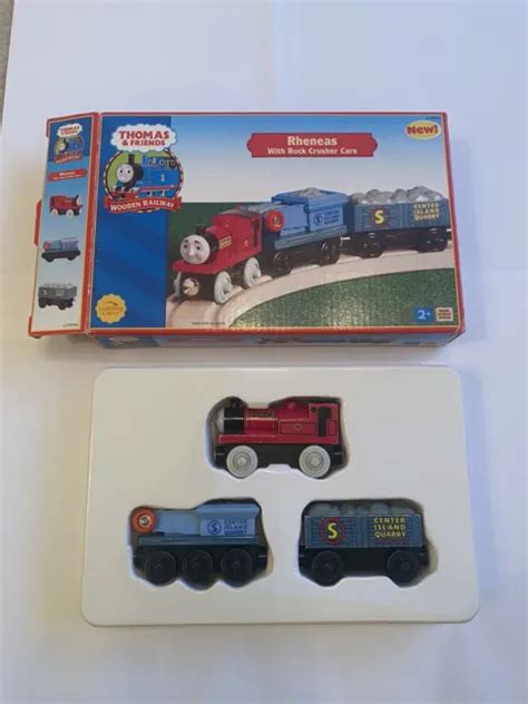 THOMAS & FRIENDS LEARNING CURVE WOODEN RAILWAY Rheneas With Rock ...