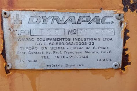 Rolo Compactador Estático Dynapac TR25 1986 WebPesados