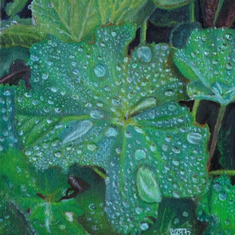 Painting: Autumn Rain on Leaves – The Art of William Blomstrom Blog