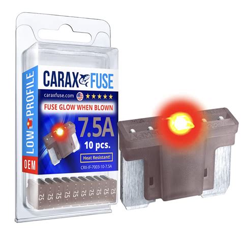 Amazon CARAX Glow Fuse Premium Fuse Low Profile Mini Micro Blade