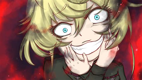 Wallpaper Illustration Anime Youjo Senki Tanya Degurechaff