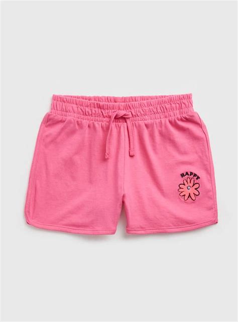 Buy Pink Jersey Happy Daisy Shorts 14 Years Skirts And Shorts Argos