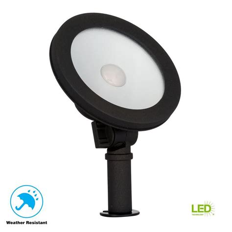 Hampton Bay Low Voltage Watt Equivalent Black Outdoor Integrated Led