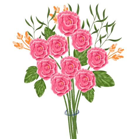 Flowers Bouquets Png Picture Flower Bouquet Pink Rose Rose Bouquet