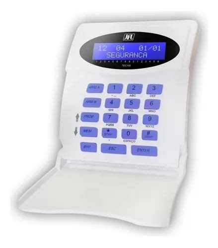 Teclado Tec 300 RF Jfl con pantalla LCD con módulo receptor Mrf 01