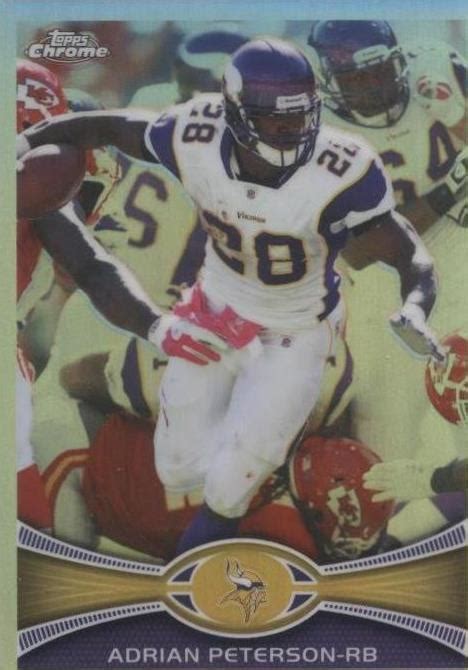 2012 Topps Chrome Refractor 158 Adrian Peterson For Sale Online EBay