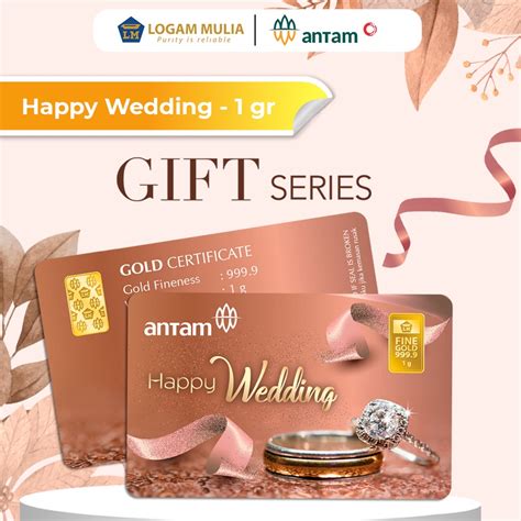 Jual Emas Antam Lm Gift Series Happy Wedding Cincin Gr Shopee