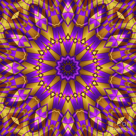 Yellow Purple Kaleidoscope Photograph By Ludek Sagi Lukac Fine Art