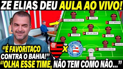 Z Elias Deu Aula Sobre O Flamengo Contra O Bahia Essa