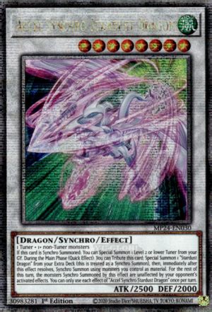 Dragão da Poeira Estelar Acelerador Sincro Yu Gi Oh MYP Cards