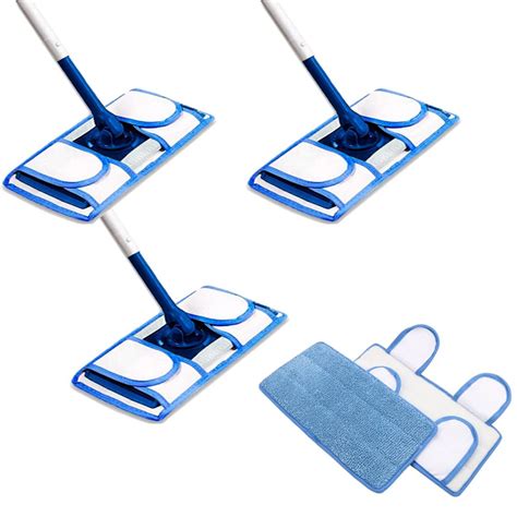 Microfiber Reusable Mop Pads Durable Machine Washable Mop Pads Mop Replacement Headsreusable