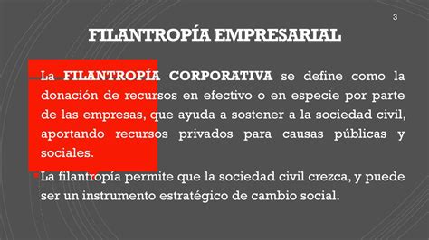 FILANTROPÍA EMPRESARIAL ppt descargar