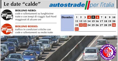 Autostrade Per L Italia Previsioni Di Traffico Per Il 5 Dicembre