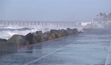 High surf San Diego: Coastal flood advisory issued Sunday with rainy ...