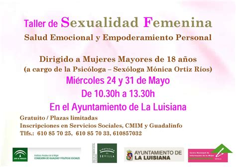 Centro De La Mujer Comarca De Écija Taller De Sexualidad Femenina