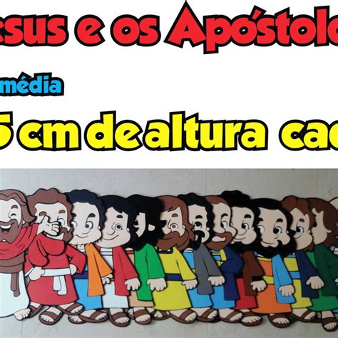 jesus e os Apóstolos Loja EVA Point Elo7 Produtos Especiais