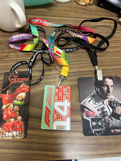 F1 Champion Button Lanyard F1 Old Ticket And Man U David Beckham