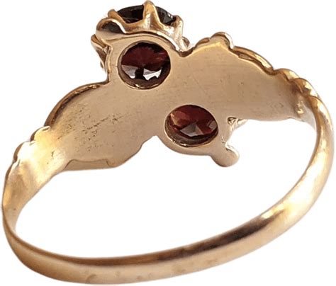 Vintage Victorian 14k Gold Garnet Ring Shop Thrilling