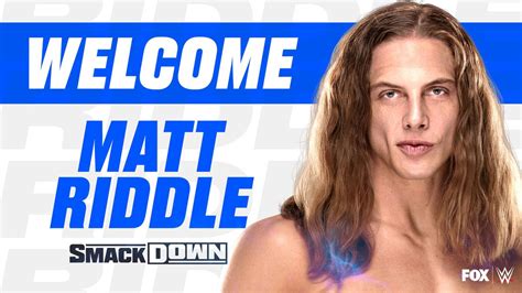 Matt Riddle arrive officiellement à SmackDown Catch Newz