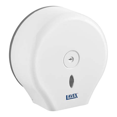 Lavex White Single Roll Jumbo Toilet Tissue Dispenser